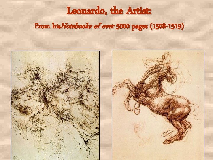 Leonardo, the Artist: From his. Notebooks of over 5000 pages (1508 -1519) 