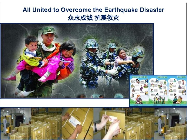 All United to Overcome the Earthquake Disaster 众志成城 抗震救灾 