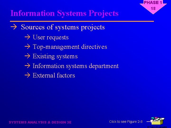 Information Systems Projects à Sources of systems projects à User requests à Top-management directives