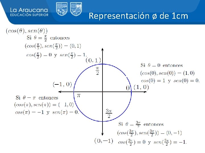 Representación ø de 1 cm 