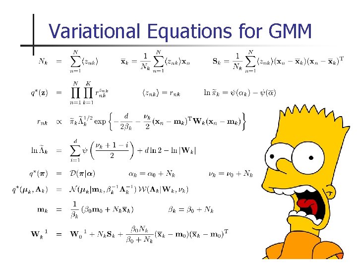 Variational Equations for GMM 