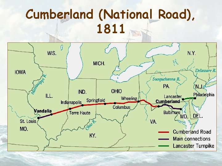 Cumberland (National Road), 1811 