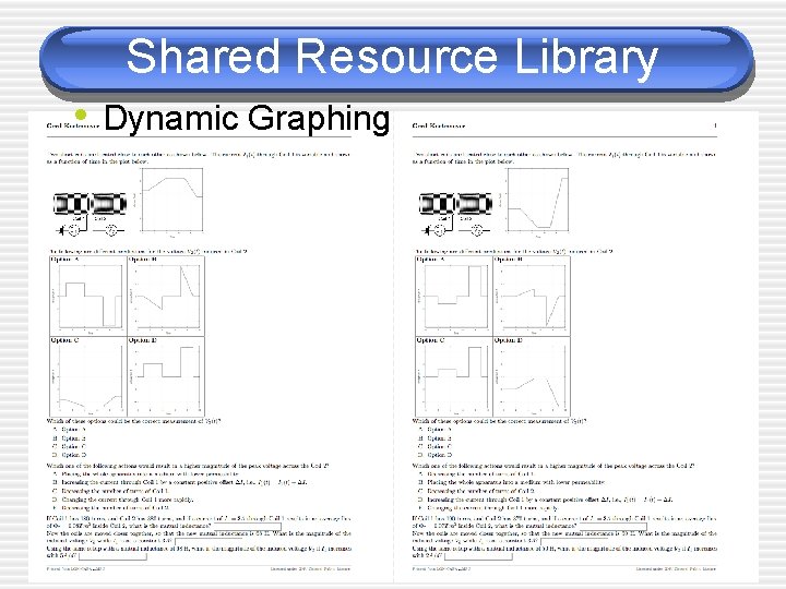 Shared Resource Library • Dynamic Graphing 