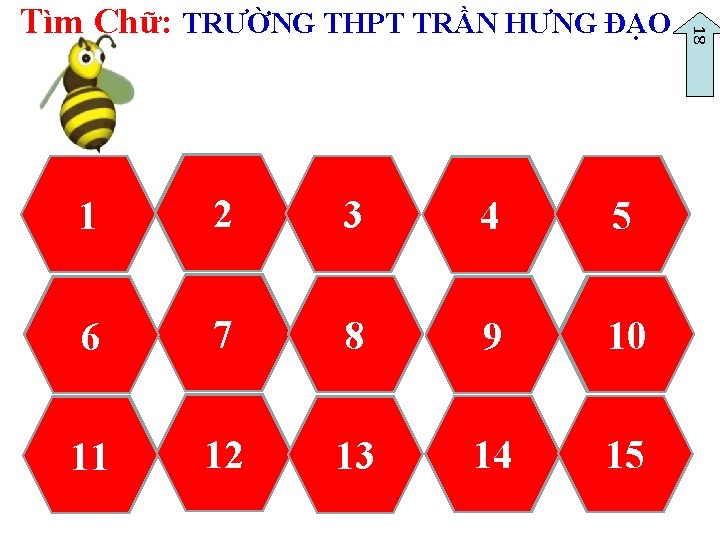 TRƯỜNG 1 ĐẠO 2 TRƯỜNG 3 TRƯỜNG THPT 6 TRƯỜNG 7 THPT 8 TRẦN