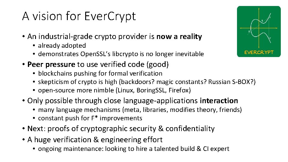 A vision for Ever. Crypt • An industrial-grade crypto provider is now a reality