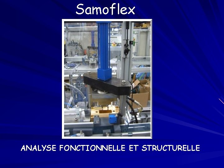 Samoflex ANALYSE FONCTIONNELLE ET STRUCTURELLE 