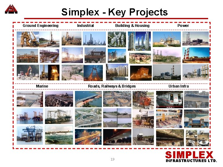 Simplex - Key Projects Ground Engineering Marine Industrial Building & Housing Roads, Railways &