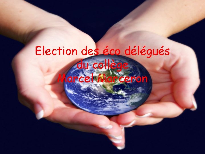 Election des éco délégués du collège Marcel Marceron 