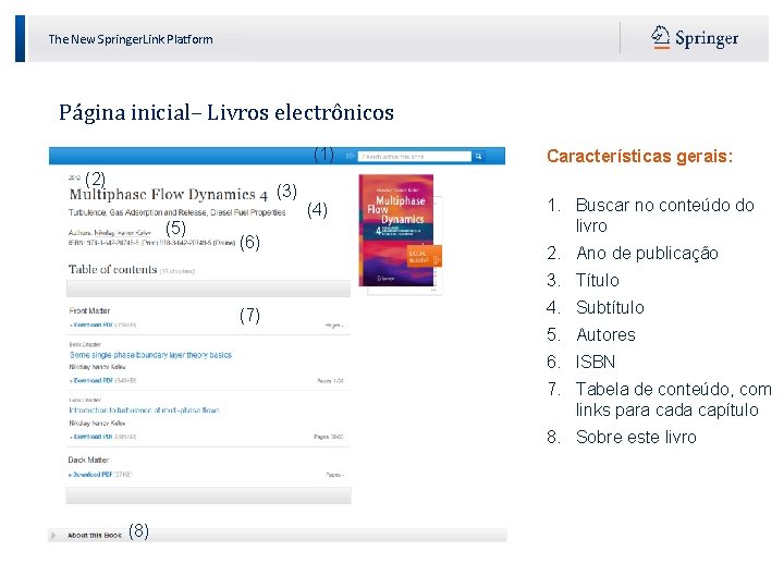 The New Springer. Link Platform Página inicial– Livros electrônicos (1) (2) (3) (5) (6)