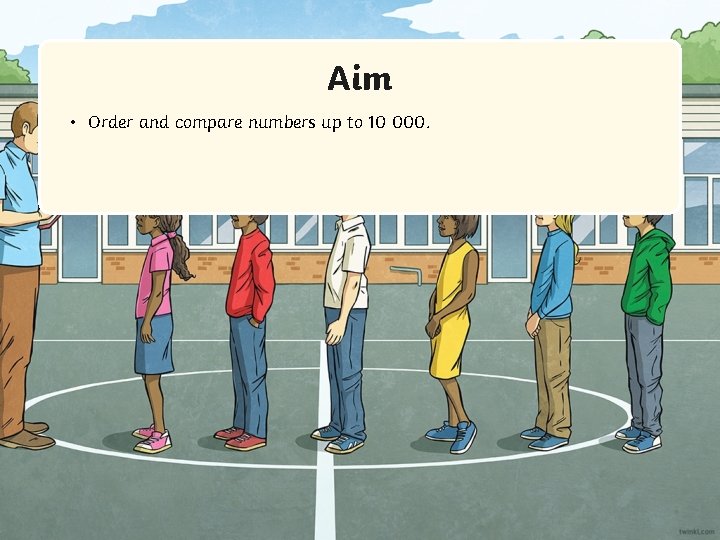 Aim • Order and compare numbers up to 10 000. 