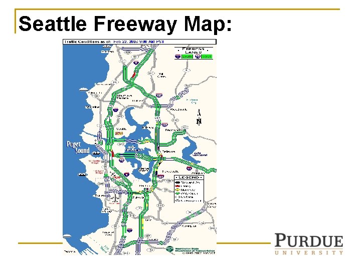Seattle Freeway Map: Seattle Freeway Map: