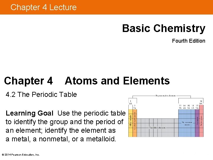 Chapter 4 Lecture Basic Chemistry Fourth Edition Chapter 4 Atoms and Elements 4. 2