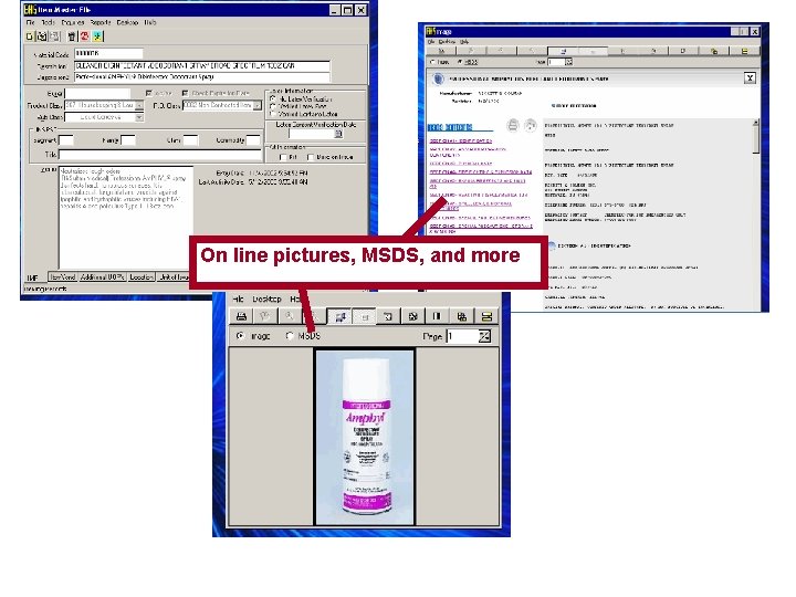 On line pictures, MSDS, and more 