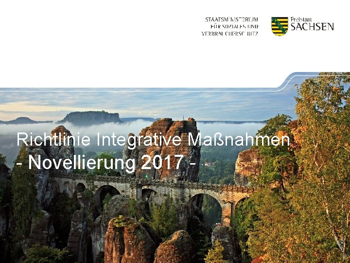 Richtlinie Integrative Maßnahmen - Novellierung 2017 - 