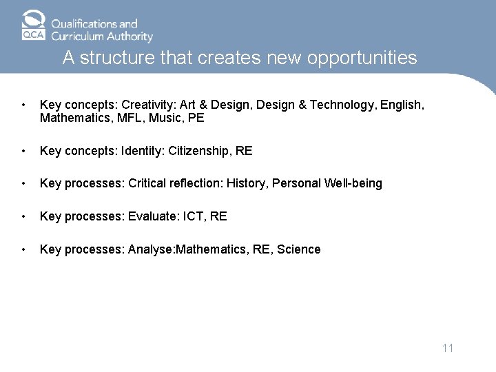 A structure that creates new opportunities • Key concepts: Creativity: Art & Design, Design
