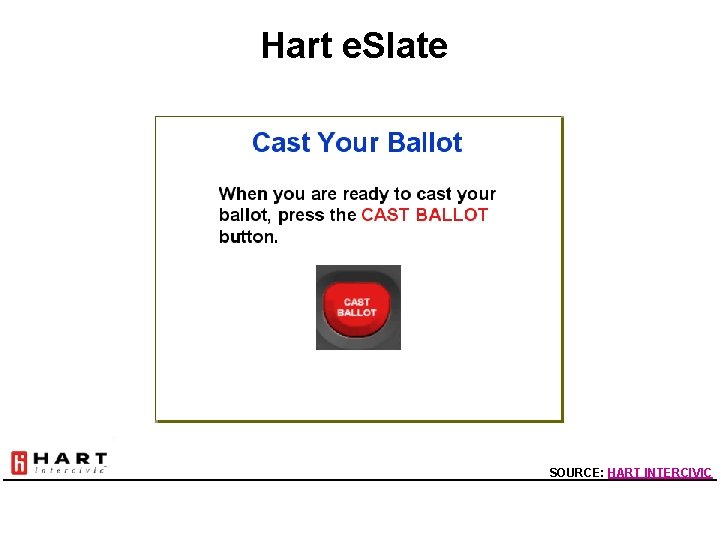 Hart e. Slate SOURCE: HART INTERCIVIC 