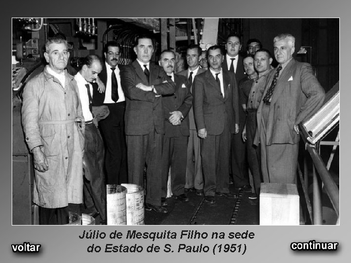 Júlio de Mesquita Filho na sede do Estado de S. Paulo (1951) 