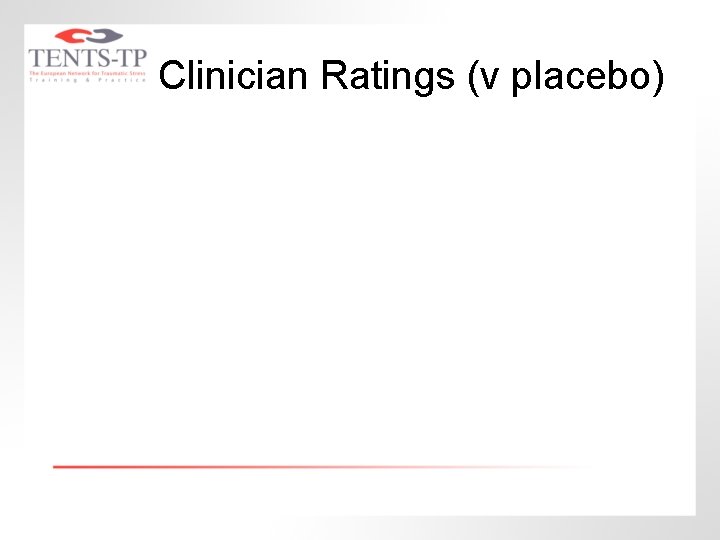 Clinician Ratings (v placebo) 