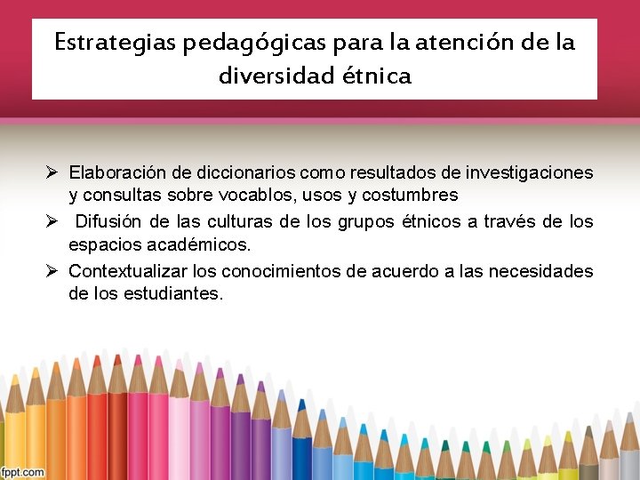 DIVERSIDAD EN EL AULA DE CLASES La diversidad