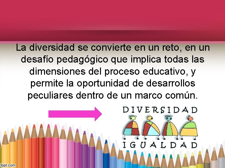 DIVERSIDAD EN EL AULA DE CLASES La diversidad