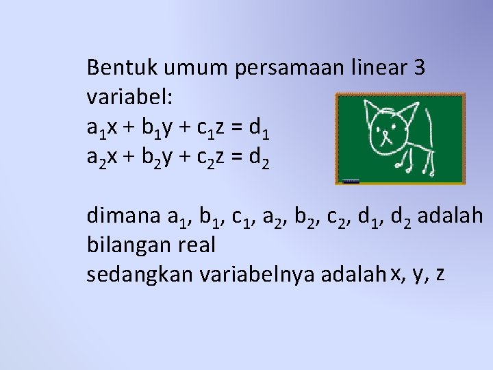 Sistem persamaan linear 3 variabel download