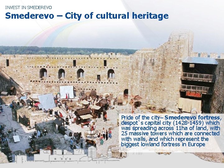 INVEST IN SMEDEREVO Smederevo – City of cultural heritage Pride of the city– Smederevo