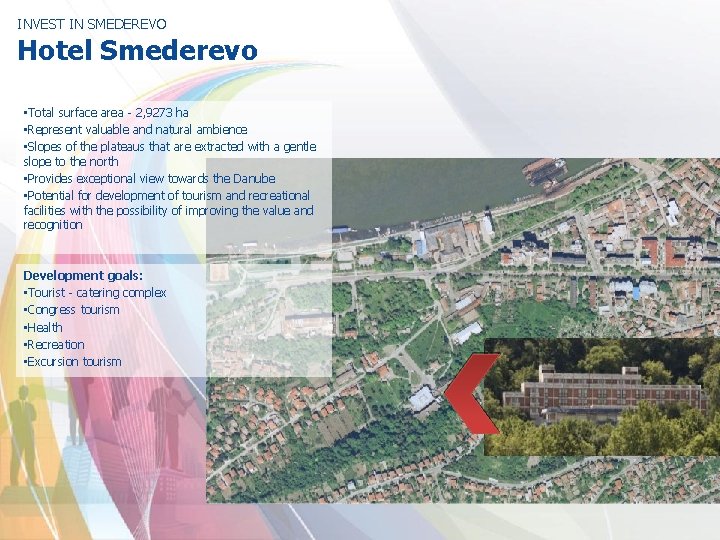 INVEST IN SMEDEREVO Hotel Smederevo • Total surface area - 2, 9273 ha •