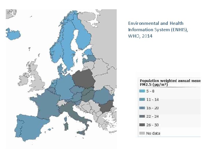 Environmental and Health Information System (ENHIS), WHO, 2014 