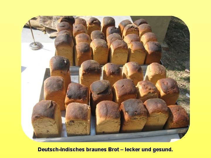 Deutsch-Indisches braunes Brot – lecker und gesund. 