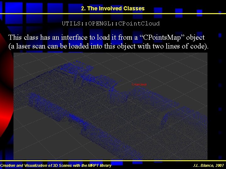 2. The Involved Classes UTILS: : OPENGL: : CPoint. Cloud This class has an 2. The Involved Classes UTILS: : OPENGL: : CPoint. Cloud This class has an