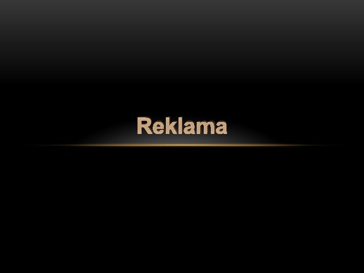 Reklama 