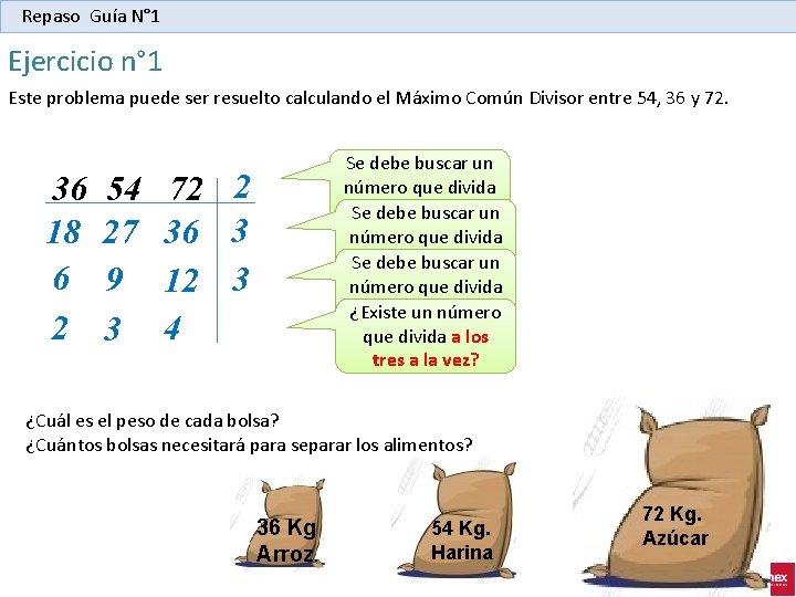 Repaso Guía N° 1 Nivelación Matemática (MAT 100) Primer Semestre 2011 Sede Ejercicio n°