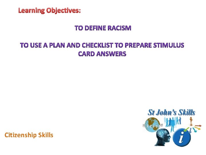 Learning Objectives: Citizenship Skills 