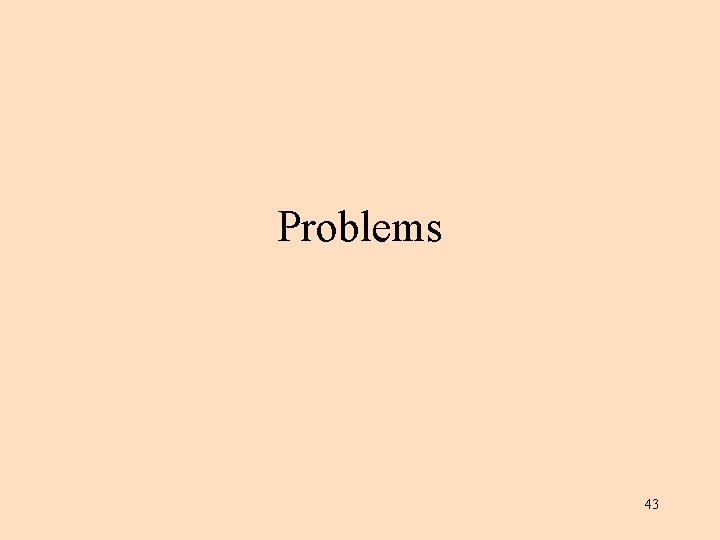 Problems 43 