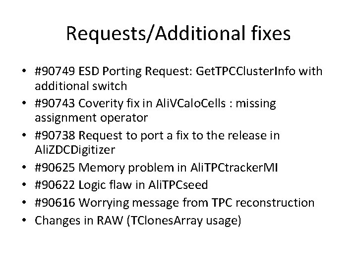 Requests/Additional fixes • #90749 ESD Porting Request: Get. TPCCluster. Info with additional switch •
