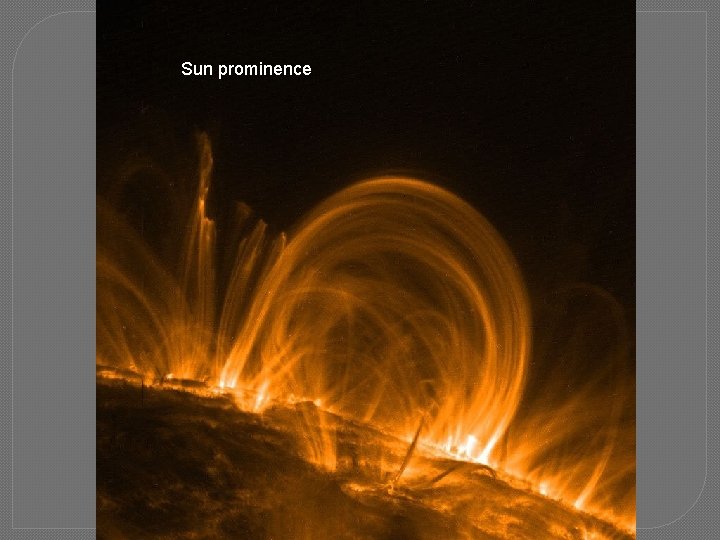 Sun prominence 