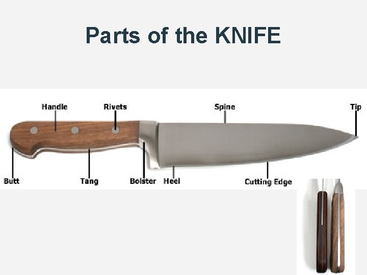 Parts of the KNIFE 