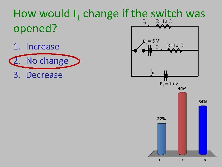 How would I 1 change if the switch was opened? R=10 W I 1