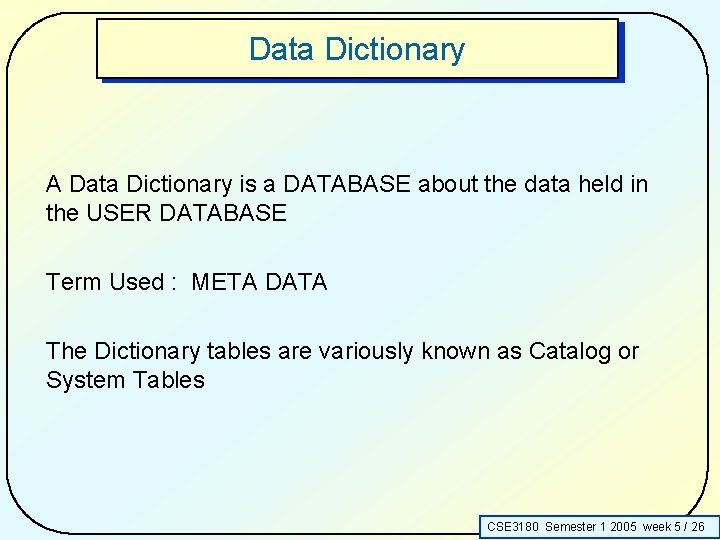 Lecture 5 More on SQL Joins Whats in