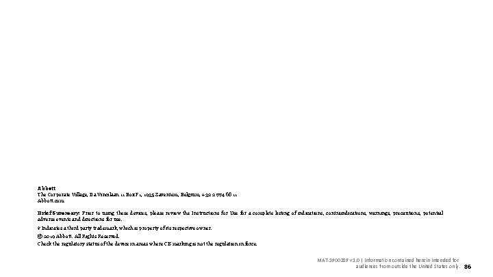 Abbott The Corporate Village, Da Vincilaan 11 Box F 1, 1935 Zaventem, Belgium, +32