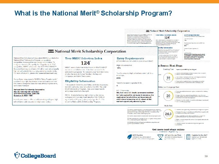What is the National Merit® Scholarship Program? 19 