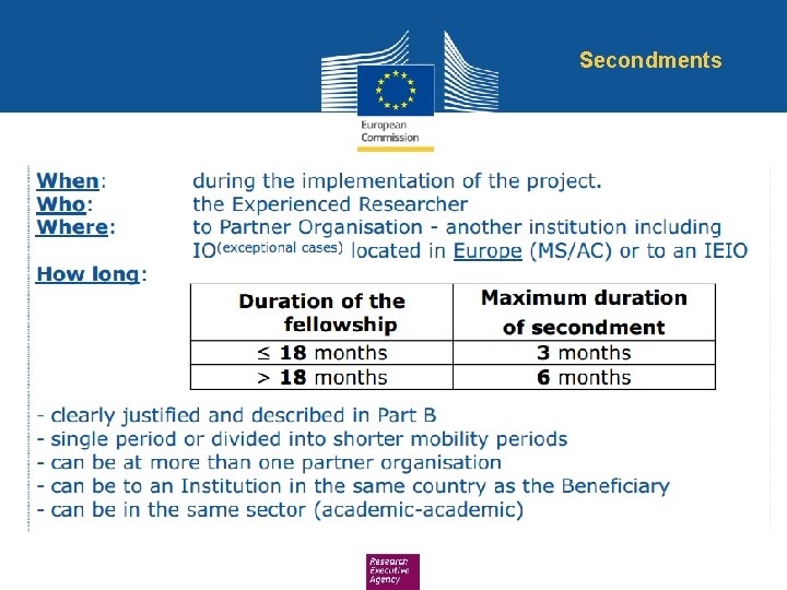 Secondments 