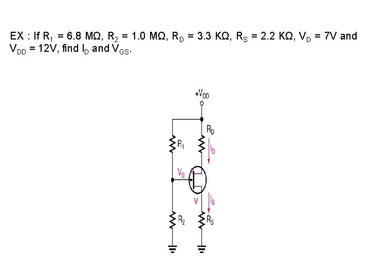 EX : If R 1 = 6. 8 MΩ, R 2 = 1. 0