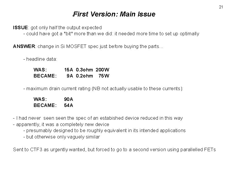 21 First Version: Main Issue � ISSUE: got only half the output expected - 21 First Version: Main Issue � ISSUE: got only half the output expected -