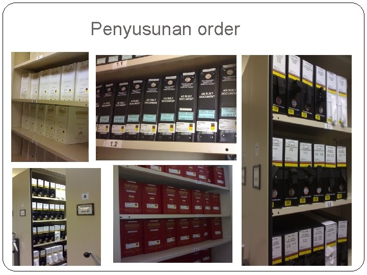 Penyusunan order Penyusunan order