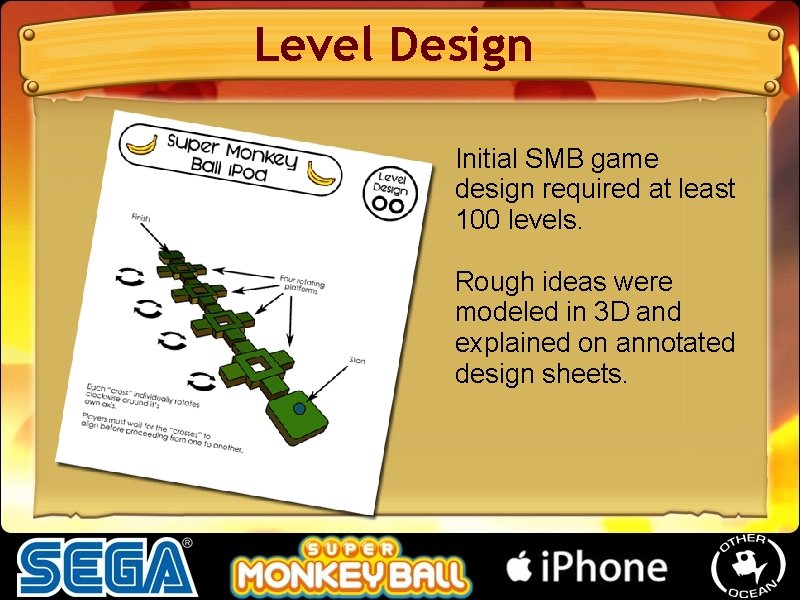 Level Design Initial SMB game design required at least 100 levels. Rough ideas were Level Design Initial SMB game design required at least 100 levels. Rough ideas were