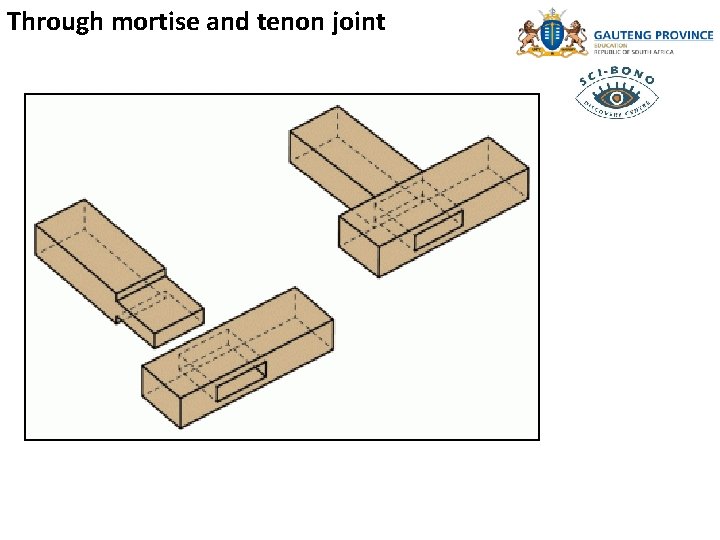 Through mortise and tenon joint 