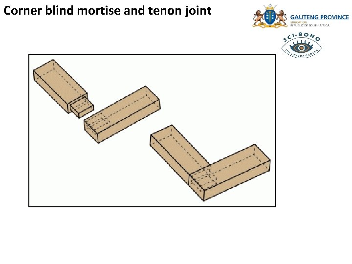 Corner blind mortise and tenon joint 