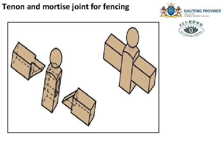 Tenon and mortise joint for fencing 