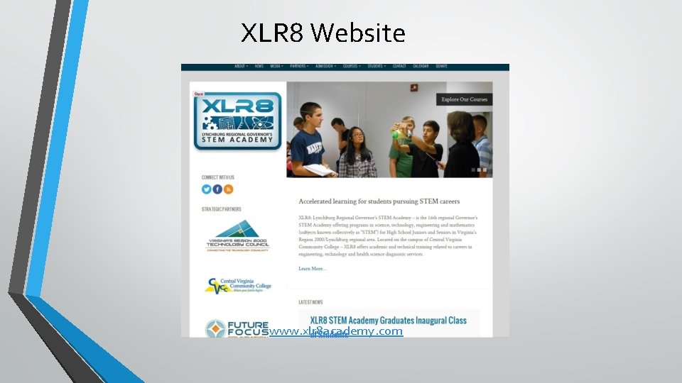 XLR 8 Website www. xlr 8 academy. com 